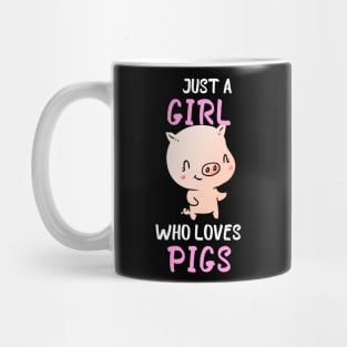 Just A Girl Who Loves Pigs Funny Gift Mug